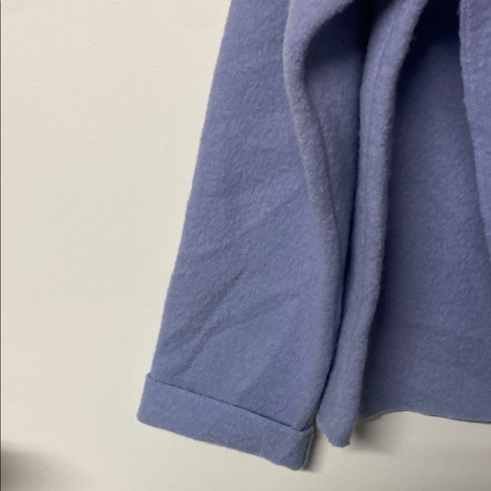 Herman Geist 100% wool periwinkle blue cardigan sweater - Picture 6 of 10